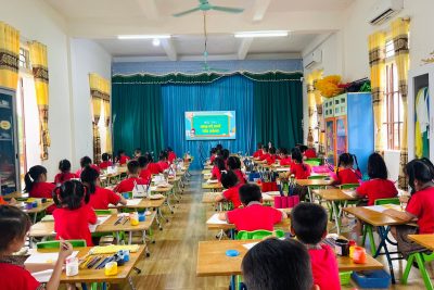 TRƯỜNG MẦM NON NGHĨA SƠN – XÃ NGHĨA SƠN – TỈNH NINH BÌNH TỔ CHỨC THÀNH CÔNG HỘI THI “HỌA SĨ NHÍ TÀI NĂNG”